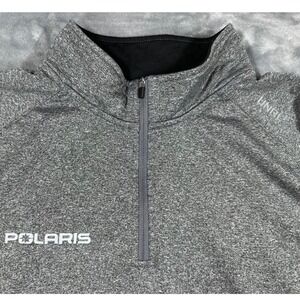 UNRL Elite Polaris Mens 2XL Quarter Zip Pullover Heather Gray Performance Shirt
